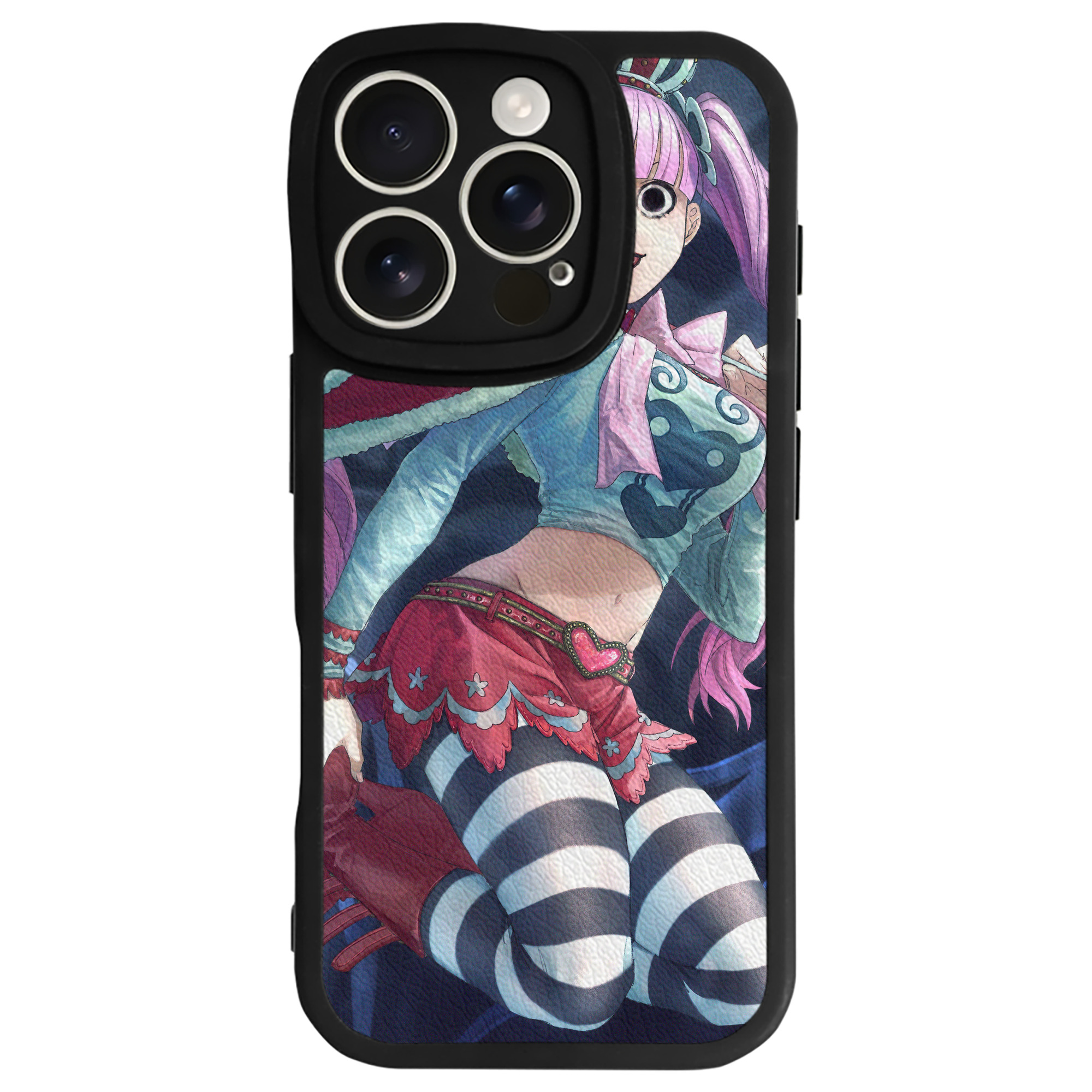 （画像用） ワンピース ONE PIECE 【iPhone 16シリーズ対応】シリコンスマホケース（レザー調） 材質：シリコン